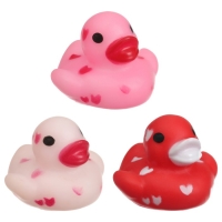 Набор резиновых игрушек для ванны &laquo;Уточки лаффки мини&raquo;, 3 шт, Крошка Я