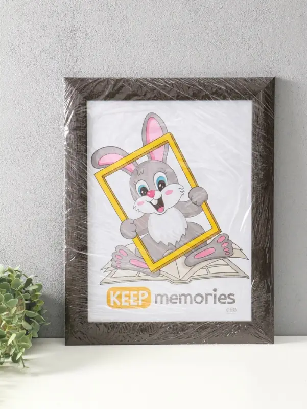 Фоторамка для фото 30х40 см "Luxe Elegance" пластик, коричневый, (пластик экран)