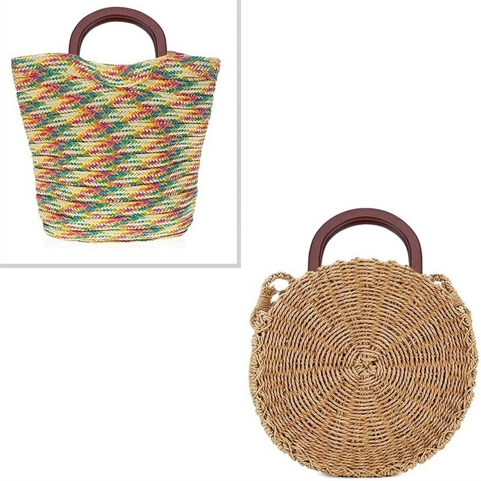 Ручки для сумки деревянные, 12 &times; 12,9 см, 2 шт, цвет коричневый