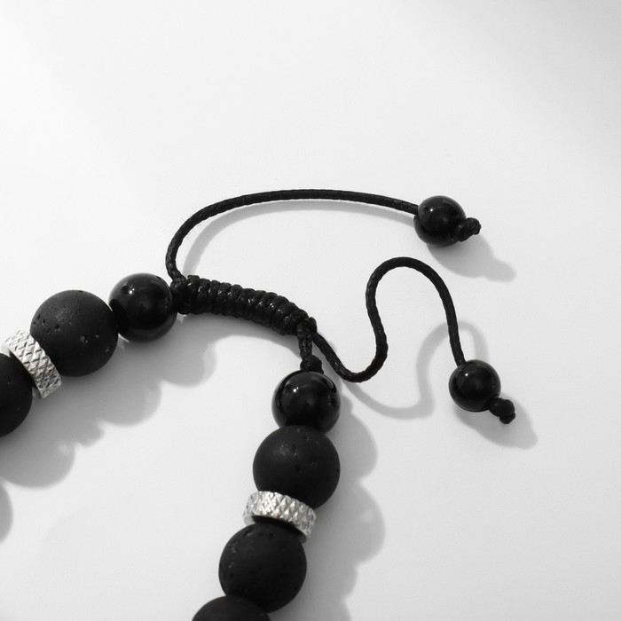 Браслет мужской &laquo;Оберег&raquo; глаз, цвет чёрно-коричневый