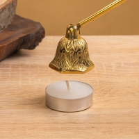 Гаситель для свечей &laquo;Колокольчик&raquo;, латунь, 25 см