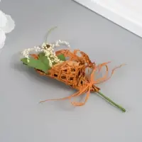 Букет декоративный "Розочка"  5х9 см, коричневый