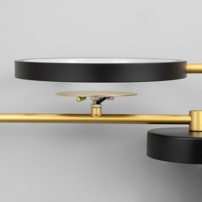 Бра "Лорри" LED 50Вт 3000-6000К черно-золотой 20х11х57 см