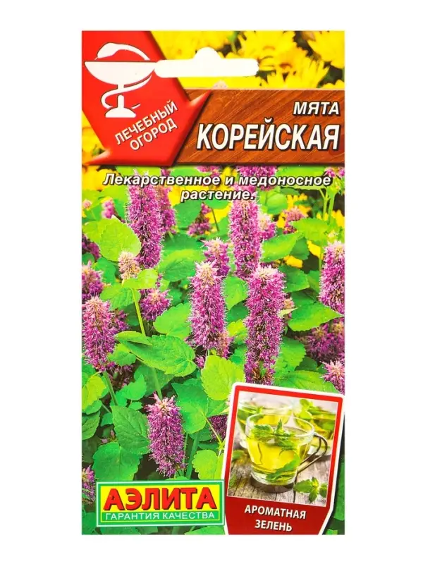 Семена Мята Корейская Лечебный огород, Ц/П,0,05 г