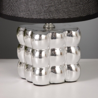 Лампа настольная "Бабл" 40Вт Е14 серебро 17х17х24см