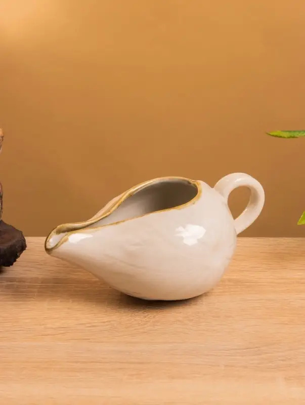 Соусник, 8&times;9&times;16 см, керамика, белый