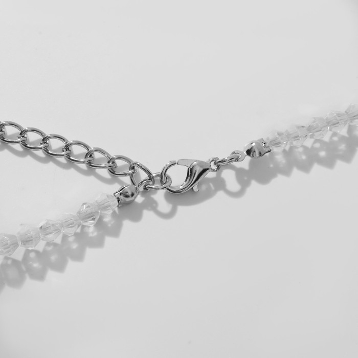 Колье «Крошка» блеск, цвет радужный в серебре, 40 см Колье «Крошка» блеск, цвет радужный в серебре, 40 см