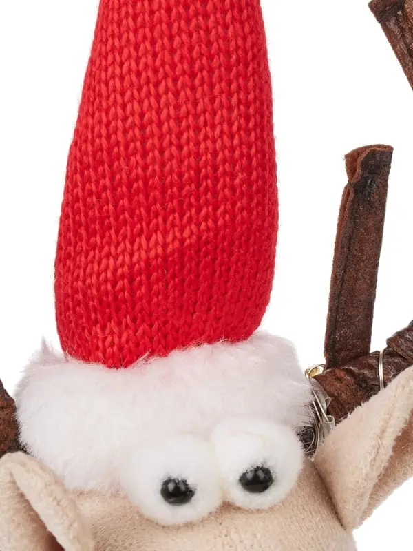 Фигура текстиль &laquo;Новогодний лосик&raquo; 58 см, 10 LED, от батареек CR2032&times;1, свечение тёплое белое