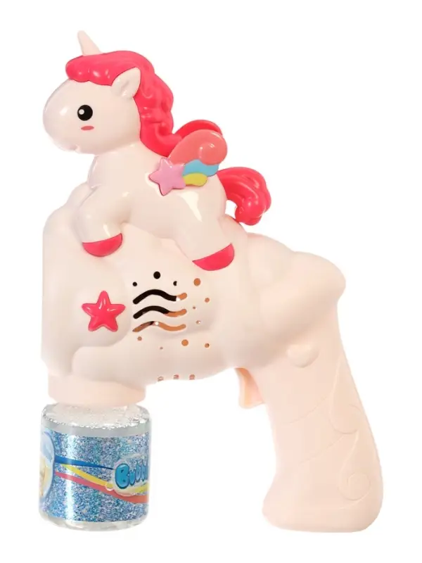 Генератор мыльных пузырей "Единорожка", световые эффекты, работает от батареек