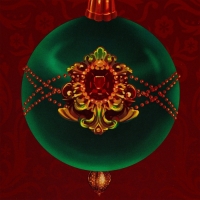 Новый год. Пакет подарочный новогодний под бутылку, упаковка "Дивный шар", 12 х 36 х 8,5 см.