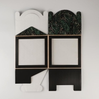 Коробка кондитерская с окном, сундук, &laquo;Новогодняя посылка&raquo; 20 х 20 х 20 см