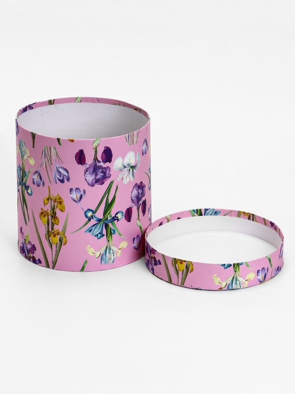 Шляпная коробка, Цветы, 20 х 20 см Шляпная коробка, Цветы, 20 х 20 см