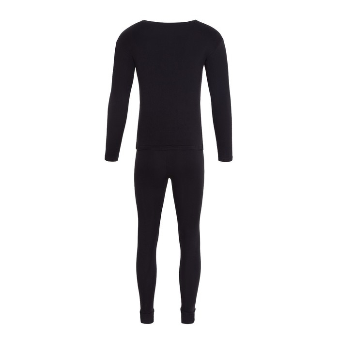 Термобельё мужское НАЧЁС (фуфайка/кальсоны), цвет чёрный, размер 54