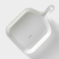 Блюдо из жаропрочной керамики для подачи Magistro &laquo;Сковорода-гриль&raquo;, 23&times;16&times;3 см, цвет белый