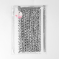 Тесьма декоративная &laquo;Песочные часы&raquo;, 14 мм, 10 &plusmn; 1 м, цвет серебряный