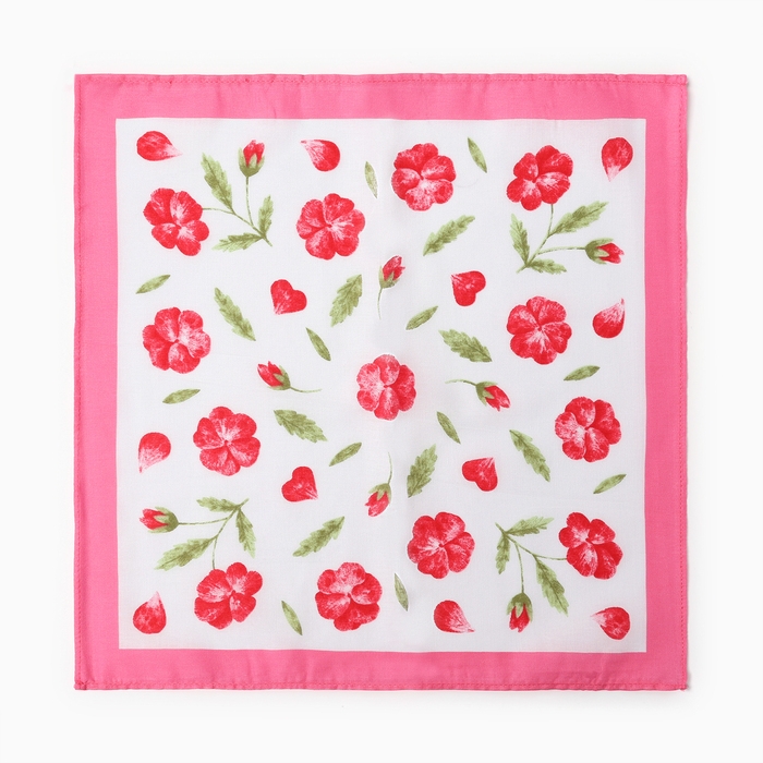 Набор женских носовых платков 45451-1 30х30см 12шт, жаккард сатин 82г/м, хл100%