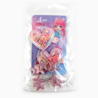 Заколки для волос с шейкером &laquo;Для милой леди&raquo;, 2 шт., 4 5 х 4 х 1 см