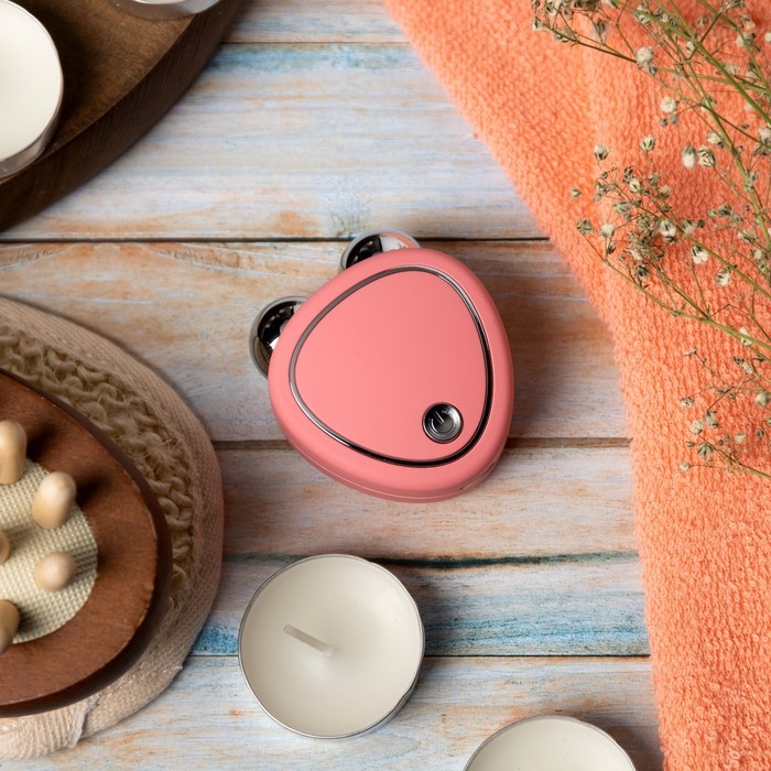 Массажёр для лица LMZ-001, микротоковый, розовый, от USB Массажёр для лица LMZ-001, микротоковый, розовый, от USB