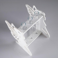 Кашпо деревянное 13.3×11.6×15.5 см с 3 колбами "Фея", белый Дарим Красиво Кашпо деревянное 13.3×11.6×15.5 см с 3 колбами "Фея", белый Дарим Красиво