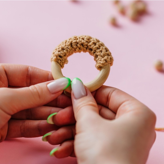 Набор колец для макраме, деревянные, d = 1,8/3 см, 8 шт Набор колец для макраме, деревянные, d = 1,8/3 см, 8 шт