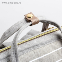 Сумка рюкзак для мамы и малыша с термокарманом, термосумка - портфель, цвет серый/зеленый Сумка рюкзак для мамы и малыша с термокарманом, термосумка - портфель, цвет серый/зеленый