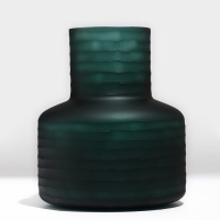 Ваза для цветов &laquo;Флорентина&raquo; из зеленого стекла 24 х 21 х 21 см