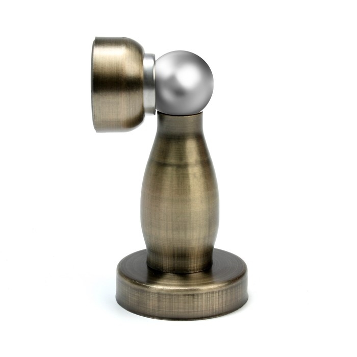 Упор дверной, магнитный LOCKLAND, цвет античная бронза