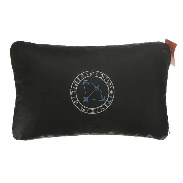 Подушка автомобильная МАТЕХ ЗНАКИ ЗОДИАКА LINE, СТРЕЛЕЦ, 45 х 28 х 12 см, черный