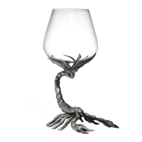 Бокал для коньяка "Скорпион", 550 мл, серебро