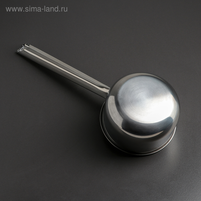 Ковш из нержавеющей стали, 1,1 л, 39&times;14,5&times;8,5 см, металлическая ручка