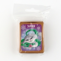 Новогодний значок в коробочке &laquo;Новый год: Новогодний котик&raquo; 3,5 х 4,5 см