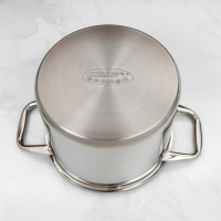 Кастрюля &laquo;Титан&raquo;, 6,4 л, d=22 см, h=17 см, капсульное дно, металлическая крышка, индукция,