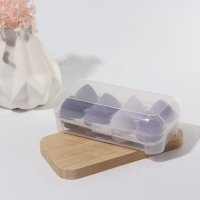 Спонжи для макияжа, набор - 8 шт, увеличиваются при намокании, цвет фиолетовый