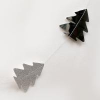 Новый год! Гирлянда &laquo;Ёлочки&raquo;, длина 4 м, цвет серебряный