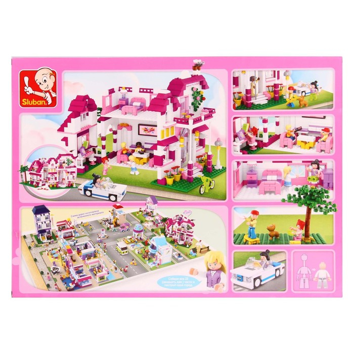 Конструктор &laquo;Розовая мечта: загородная вилла&raquo;, 726 деталей