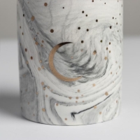 Горшок для цветов с тиснением, &laquo;Луна&raquo;, 8 х 9.5 см