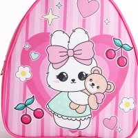 Рюкзак детский для девочки «Милота», 23 х 5 см см, отдел на молнии, цвет красный Рюкзак детский для девочки «Милота», 23 х 5 см см, отдел на молнии, цвет красный