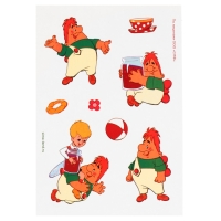 Блокнот-гравюра "Карлсон", 10 листов, лист наклеек, штихель, формат А6 Блокнот-гравюра "Карлсон", 10 листов, лист наклеек, штихель, формат А6