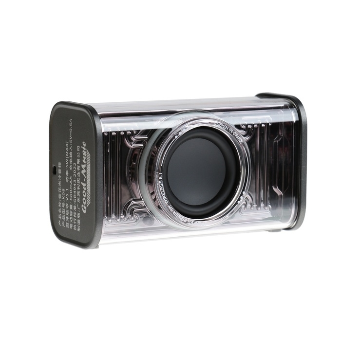 Портативная колонка BYZ К08, 5 Вт, 600 мАч, ВТ 5.1, функция TWS, серая Портативная колонка BYZ К08, 5 Вт, 600 мАч, ВТ 5.1, функция TWS, серая