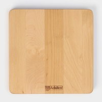 Тарелка Adelica &laquo;Классика&raquo;, 19&times;19&times;1,8 см, пропитана минеральным маслом, берёза