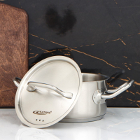 Кастрюля &laquo;Общепит&raquo;, 1 л, d=14 см, капсульное дно, индукция