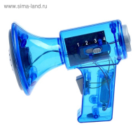 Рупор &laquo;Спикер&raquo;, с функцией изменения голоса, работает от батареек, цвета МИКС