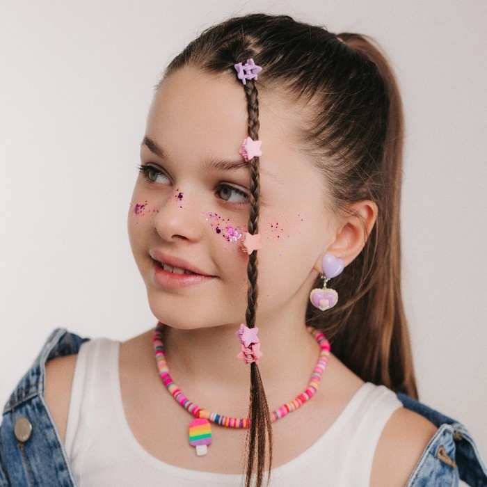 Комплект детский &laquo;Выбражулька&raquo; 12 предметов: 10 крабиков, клипсы, кольцо, форма и цвет МИКС