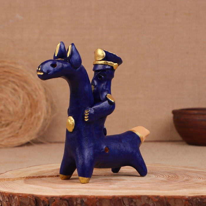 Абашевская игрушка "Всадник", 12х5х13 см, Зоткин А.Н. МИКС