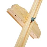 Мольберт тип &laquo;Лира&raquo; 145 х 52 см, планка с скользящей фиксацией , с бегунком, неокрашенное дерево, Calligrata №9