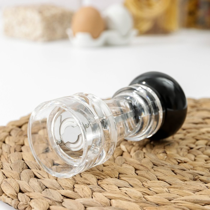 Мельница для специй Доляна &laquo;Скина&raquo;, 16&times;6 см, цвет чёрный