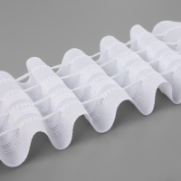 Шторная лента, матовая, 6 см, 50 &plusmn; 1 м, цвет белый