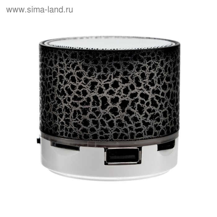 Портативная колонка LuazON LAB-30, 3 Вт, 520 мАч, microSD, цвет: черный мрамор Портативная колонка LuazON LAB-30, 3 Вт, 520 мАч, microSD, цвет: черный мрамор