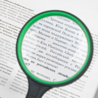 Лупа классическая, прорезиненный корпус 5х, d=7,5см, микс Лупа классическая, прорезиненный корпус 5х, d=7,5см, микс