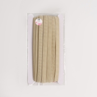 Резинка с силиконом, 10 мм, 10 &plusmn; 1 м, цвет бежевый